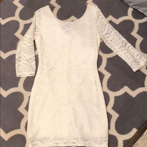 Everly White Lace Dress